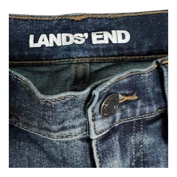 Lands End High Rise Slim Ankle Jeans Basic Casual Denim Pants 6 NWT - Picture 2 of 5